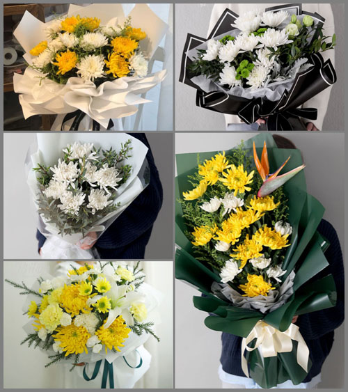 河南南阳镇平县王岗乡厚碾盘村白事花束代送